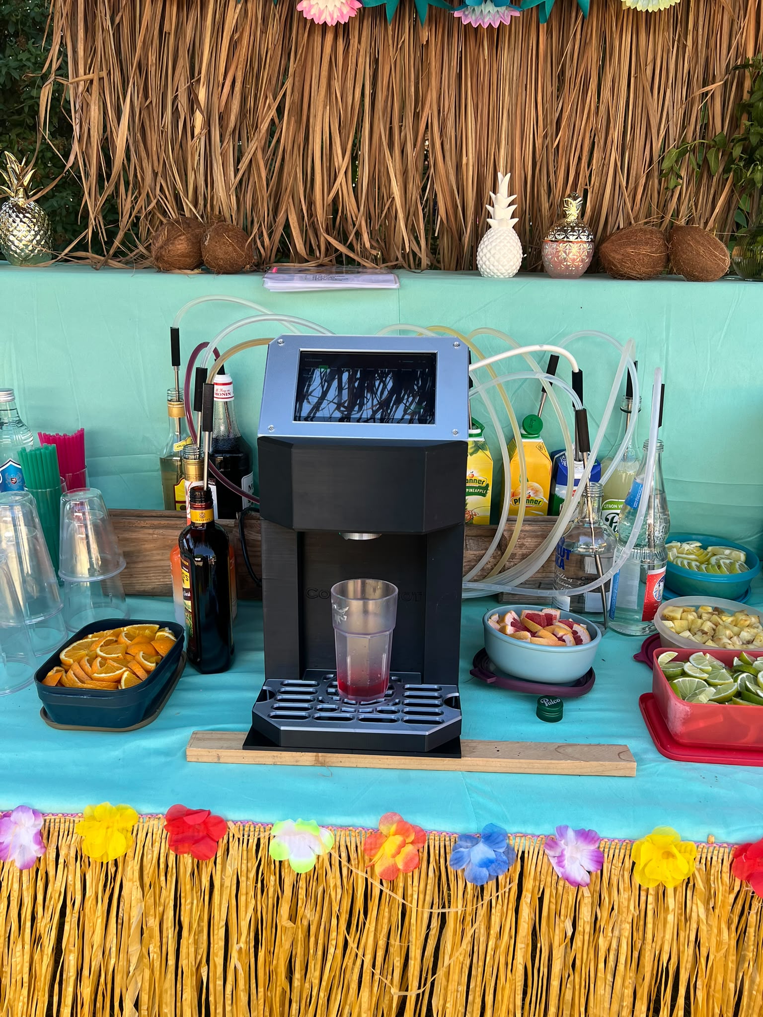 CocktailBot Detailansicht am Cocktailstand